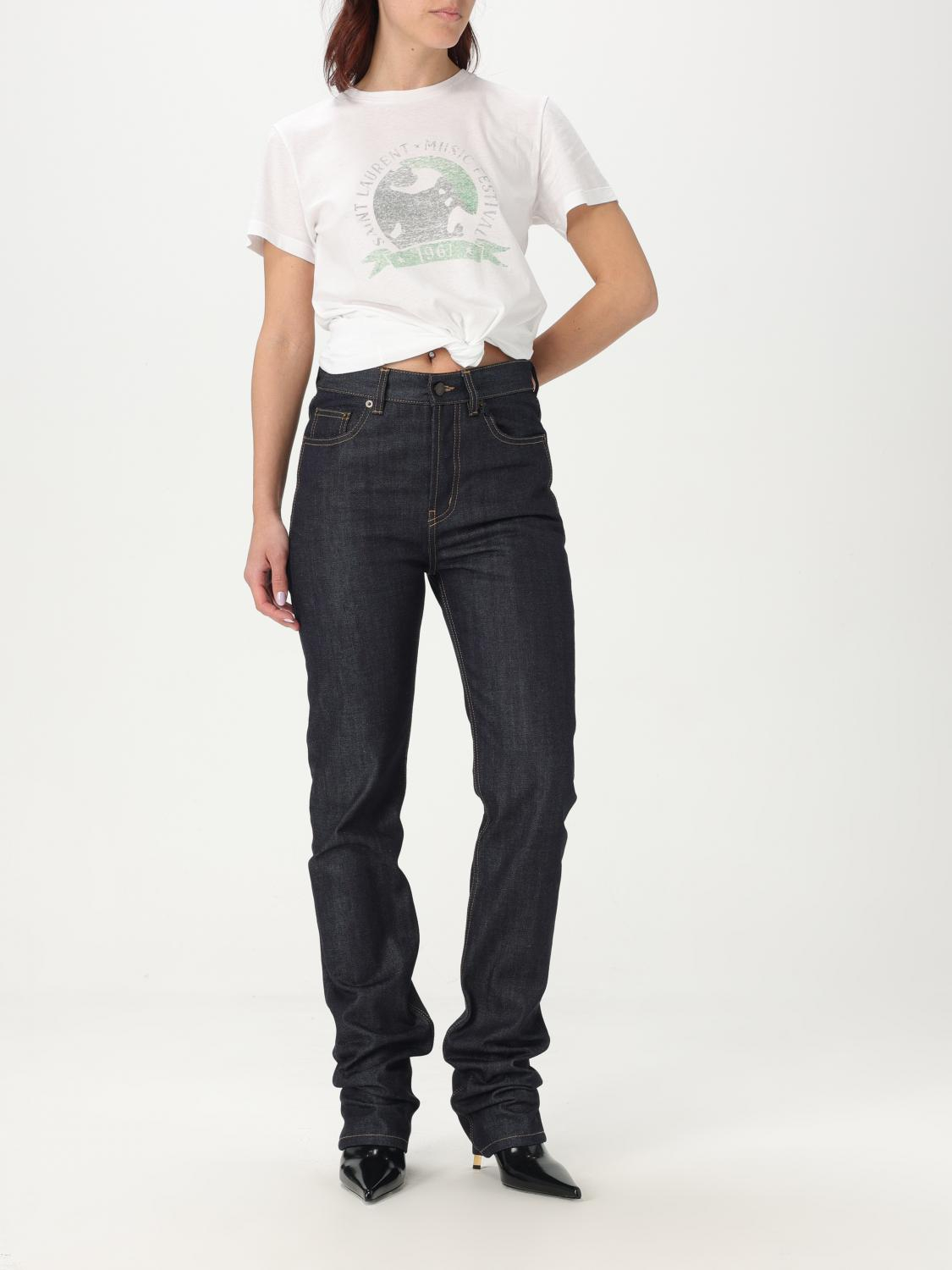 [Saint Laurent] T-shirts FW25 817047Y37YJ 9010