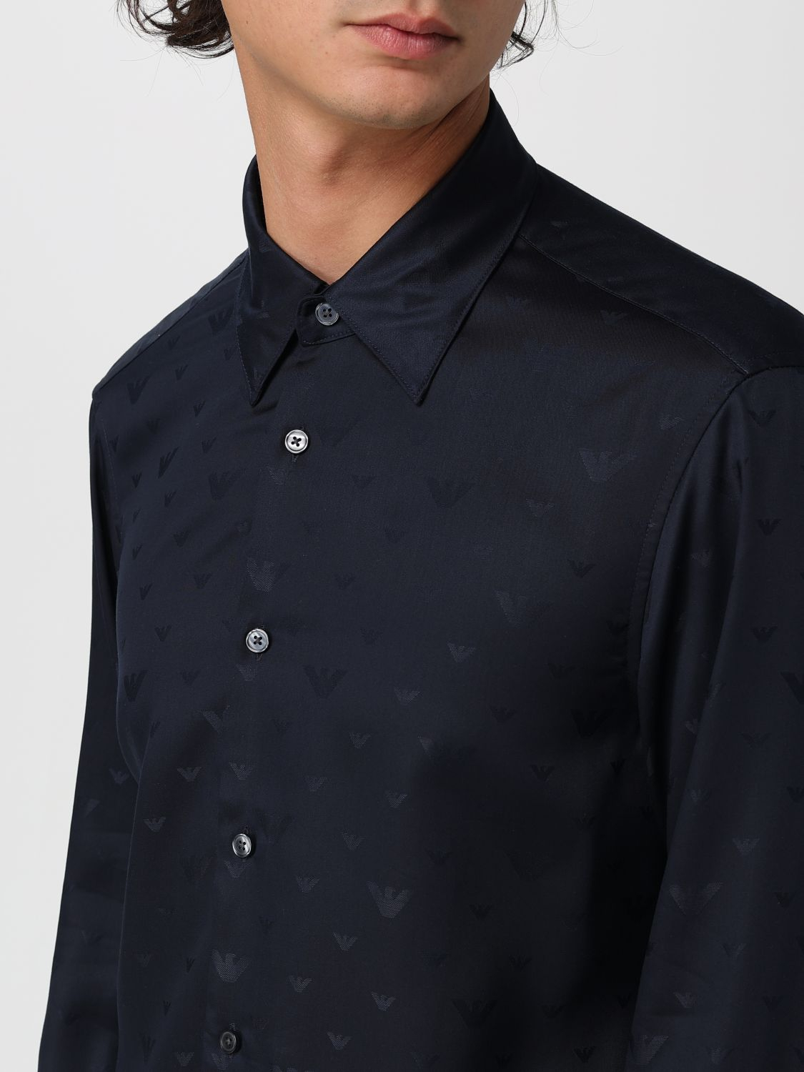[Emporio Armani] Shirts Long Sleeve FW25 EM001537AF15074 FB322