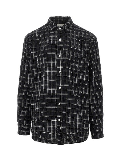 [foret] Shirts Long Sleeve SS26 F1039.BLACK CHECK-BLACK CHECK
