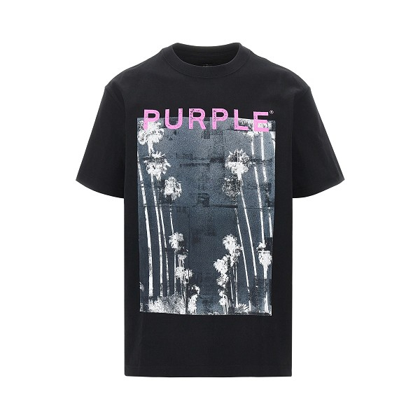 [Purple Brand] T-shirts Short Sleeve SS26 P117-HBDC226.BLACK-BLACK