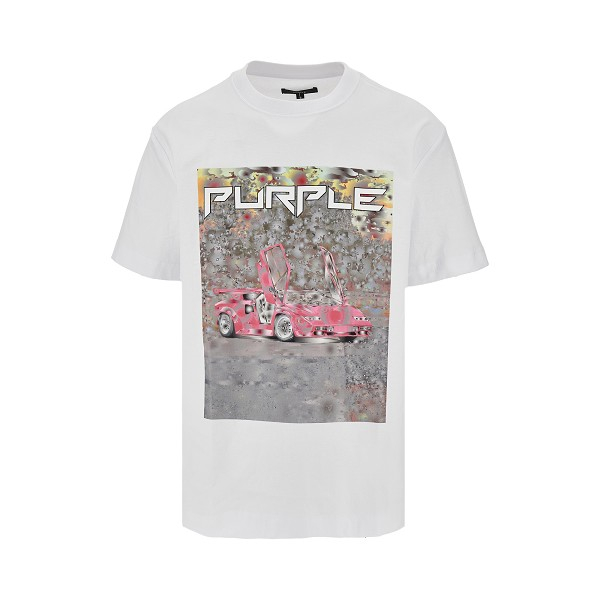 [Purple Brand] T-shirts Short Sleeve SS26 P104-TBDS226.WHITE-WHITE