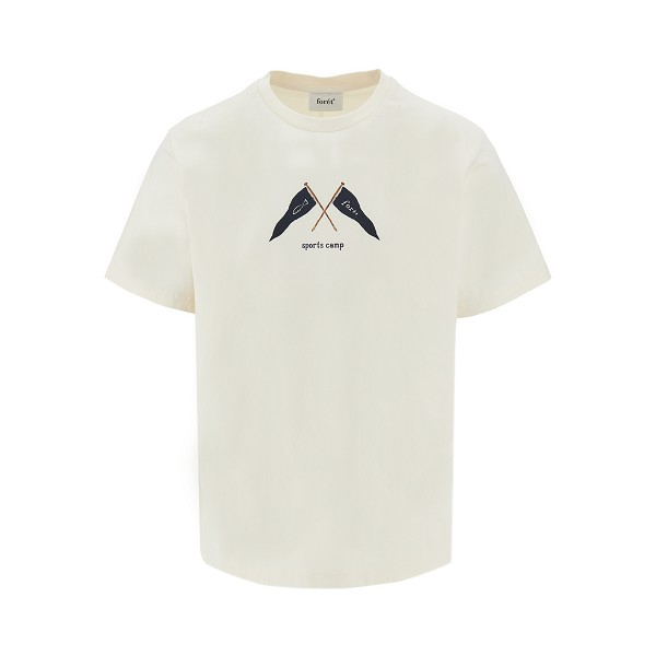 [foret] T-shirts Short Sleeve SS26 F1016.CLOUD-CLOUD