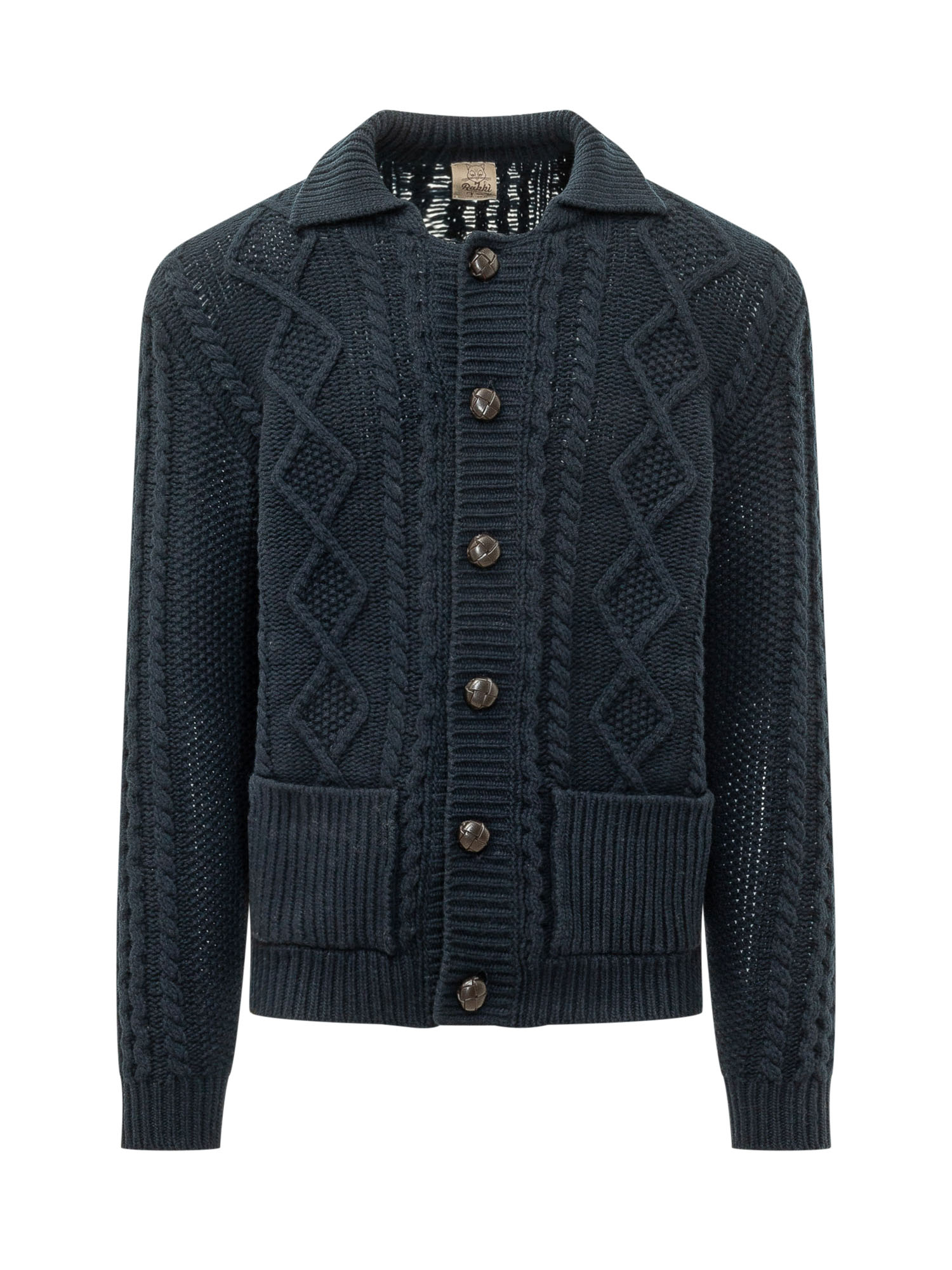 [Rakki] Cardigan FW26 CROWNPOLOWVB BLU NOTTE
