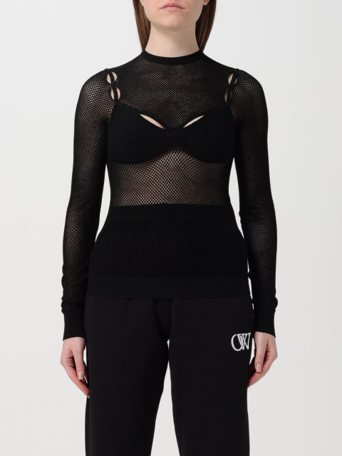 [Off-White] T-shirts Long Sleeve FW25 OWHT020S24KNI001 1010