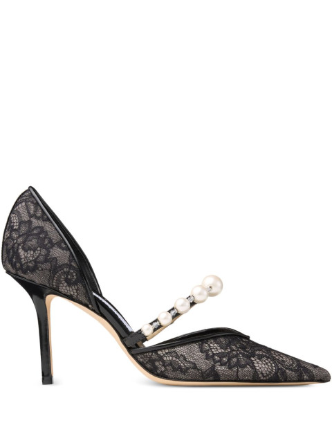 JIMMY CHOO AURELIE85 DRJBLACK/WHITE