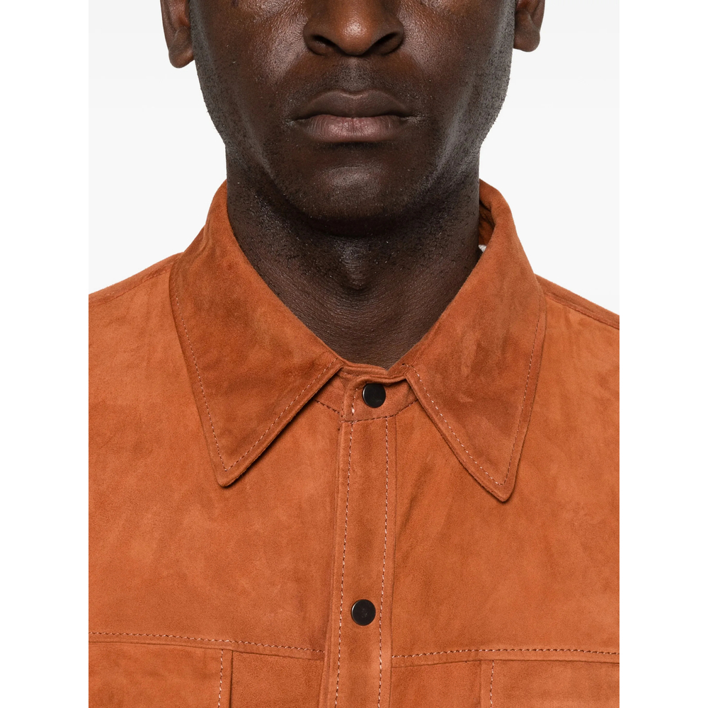 [Santoro] Leather Jacket SS26 50516-U  BRICK