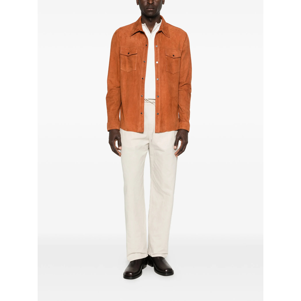 [Santoro] Leather Jacket SS26 50516-U  BRICK