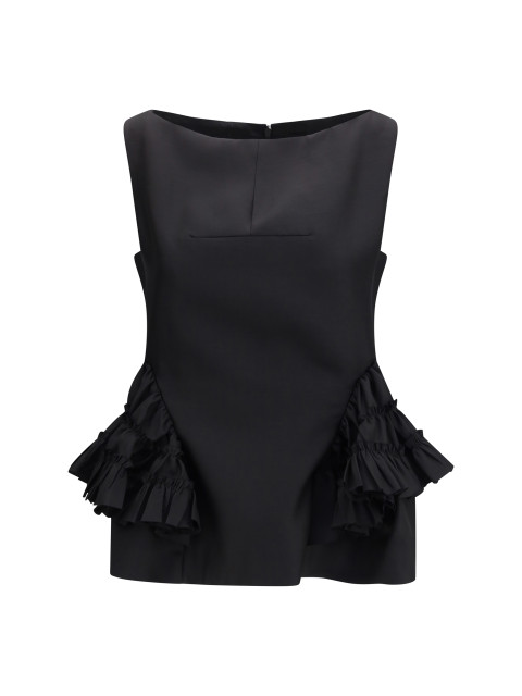 Ruffled peplum Top