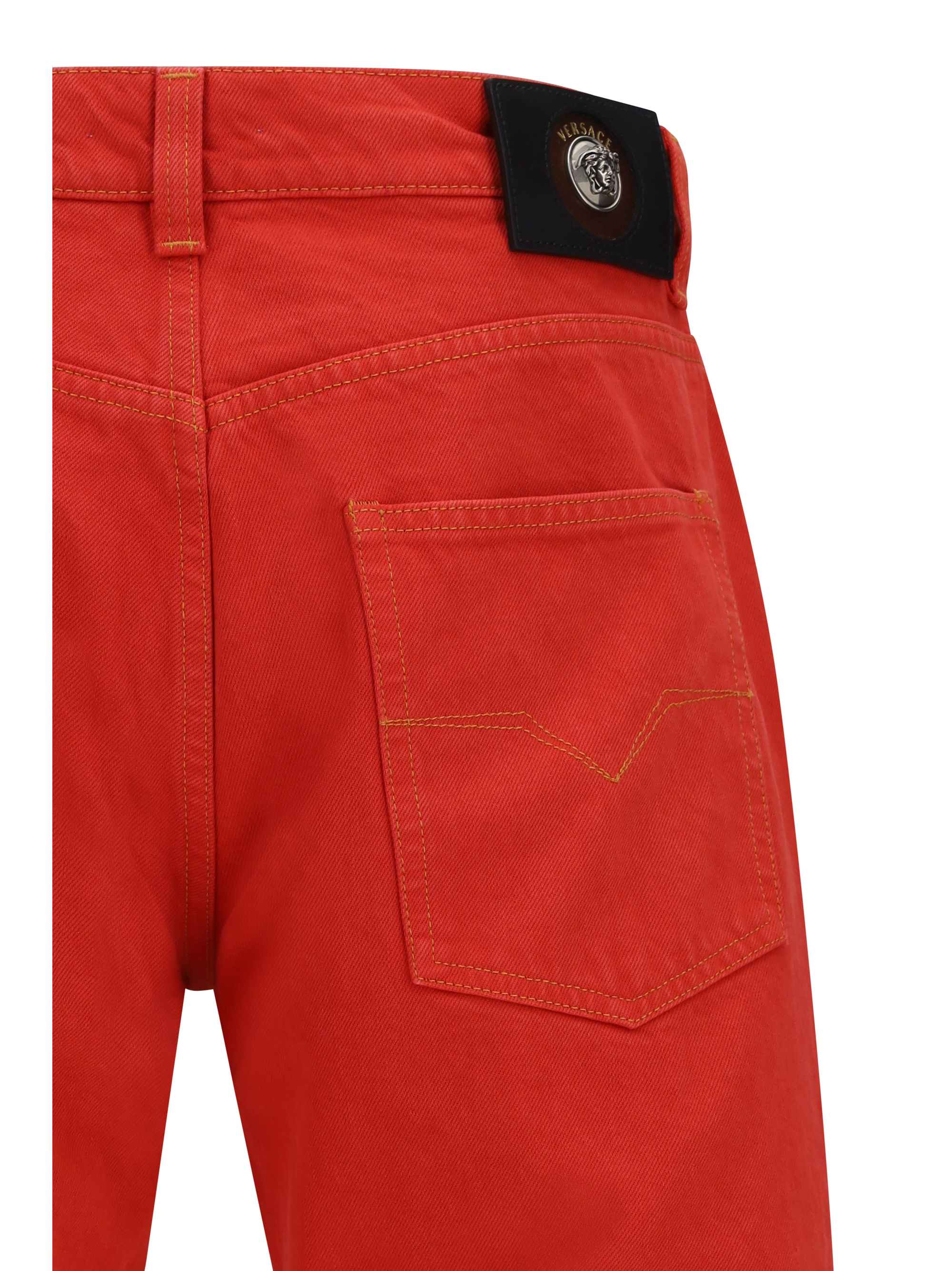 Straight-leg cotton denim Jeans
