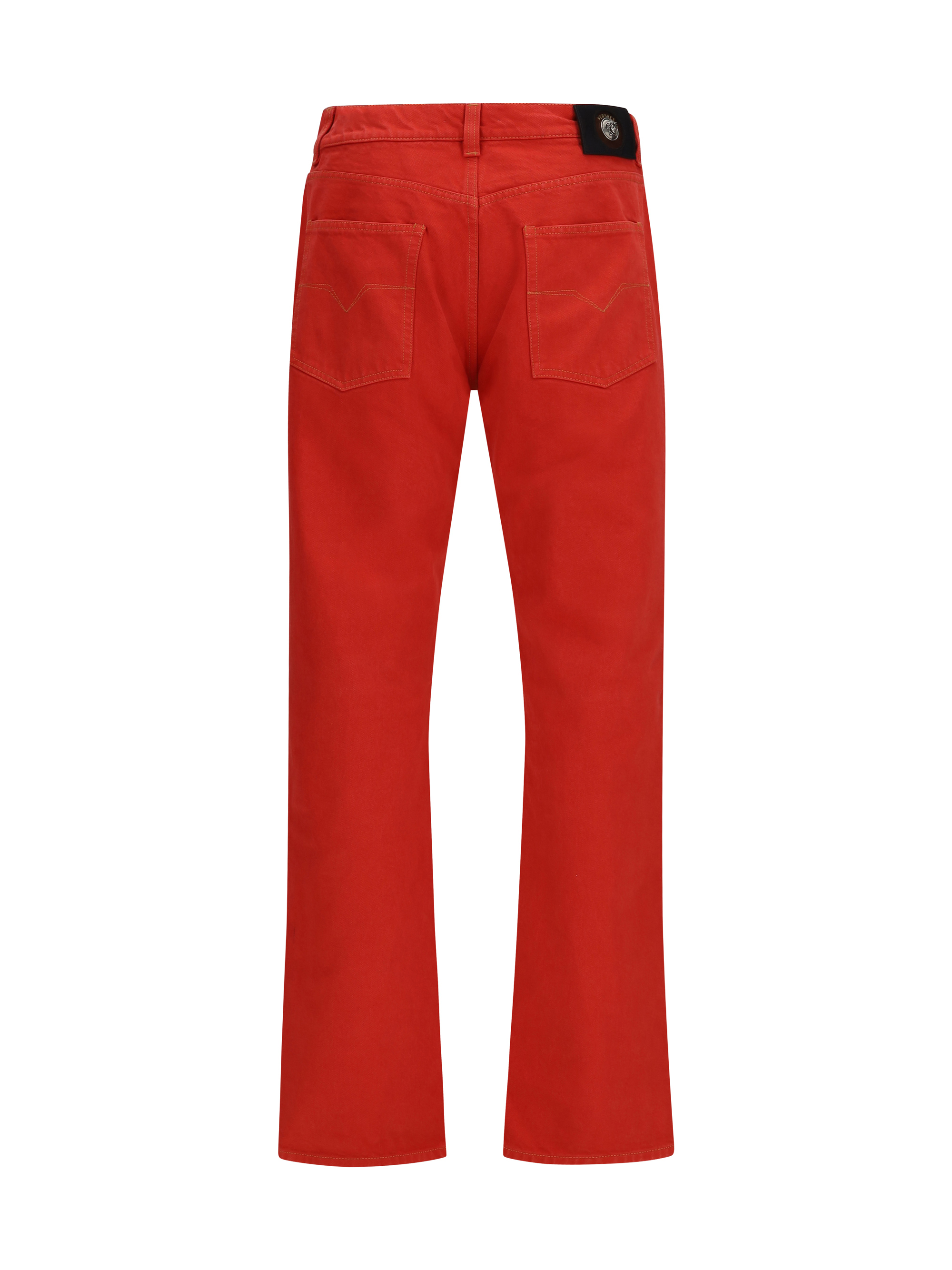 Straight-leg cotton denim Jeans