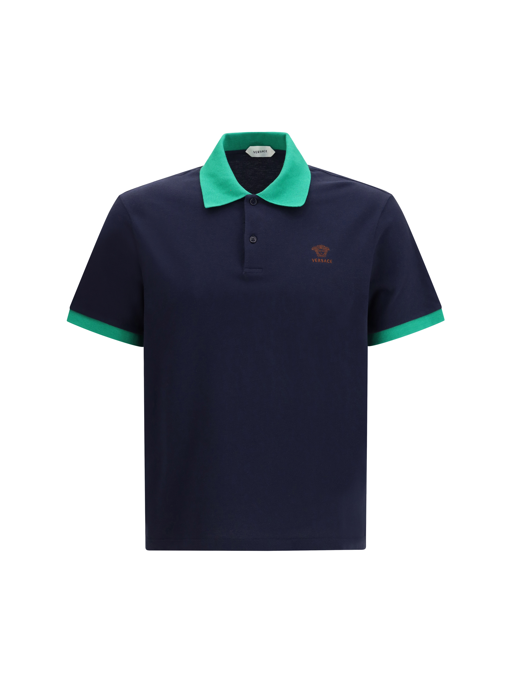 Polo in cotton piqué with embroidery
