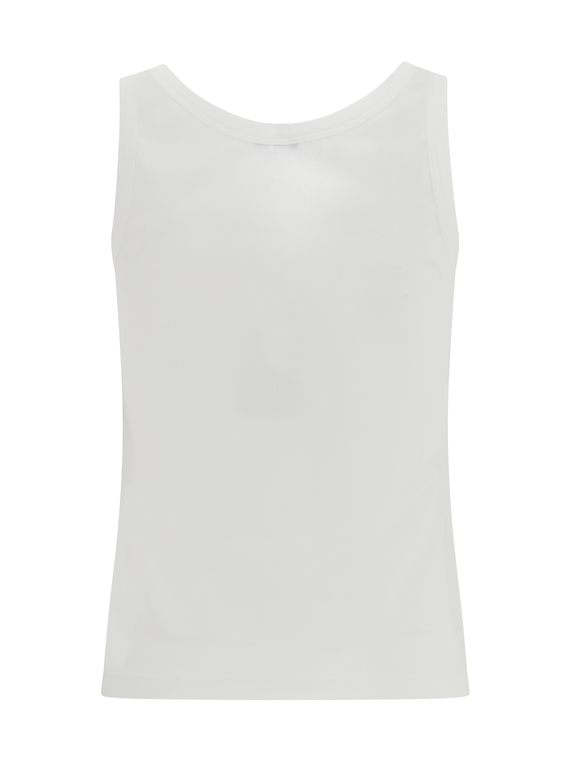 Tank Top in cotton rib stretch