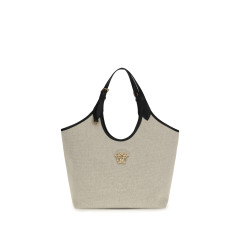 Tote Fabric Calf Leather