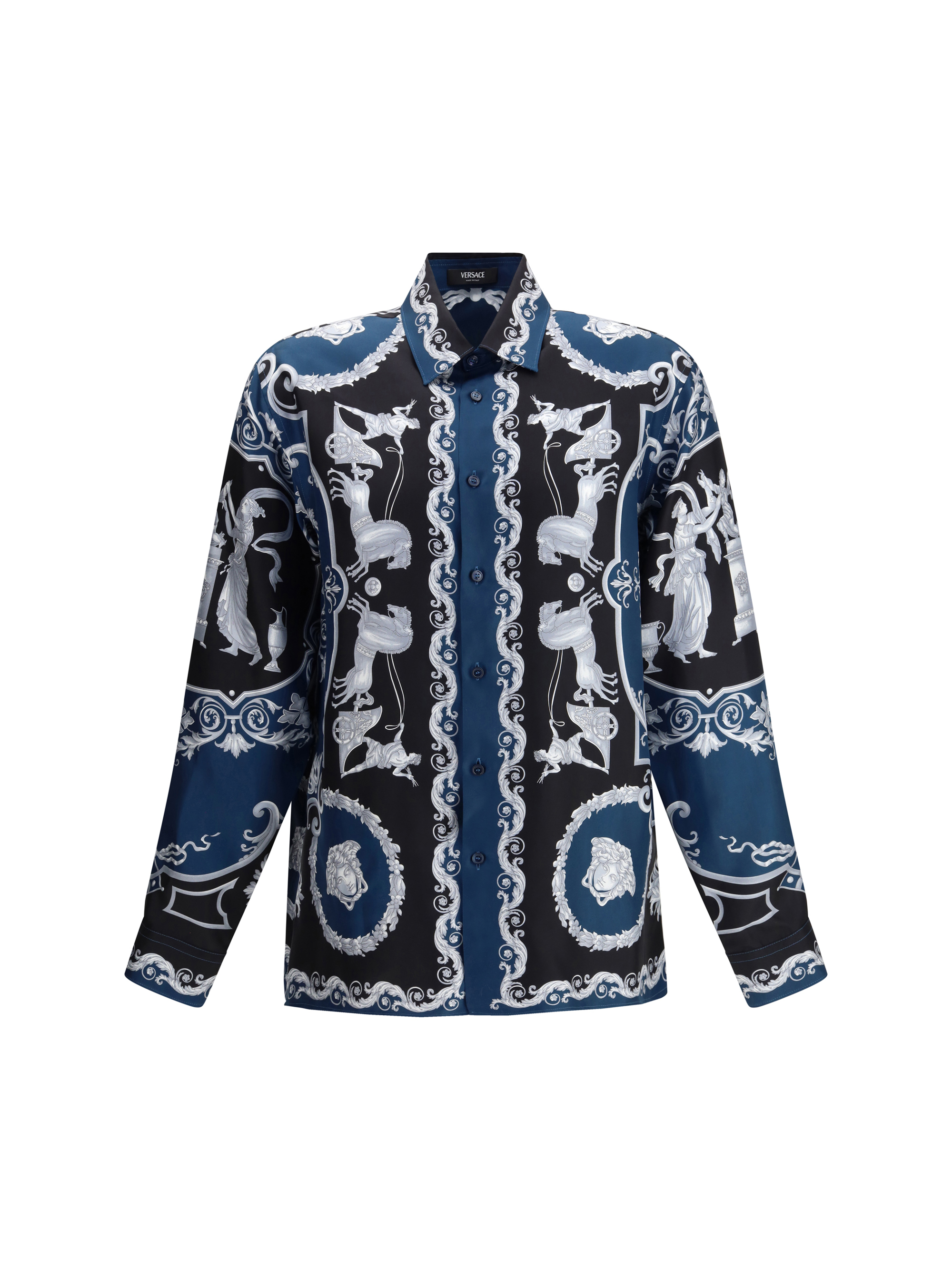 Regular-fit printed silk twill Shirt