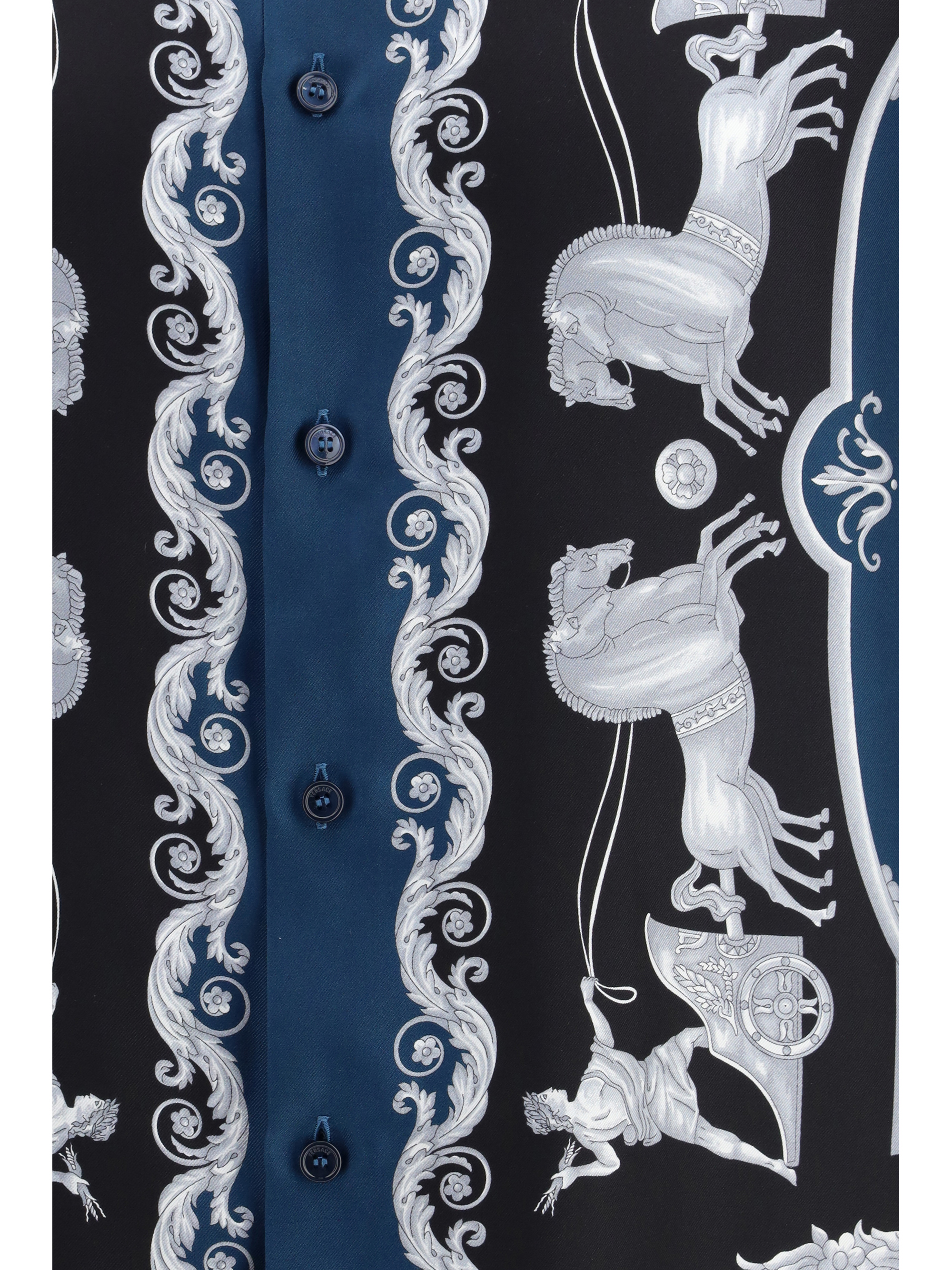 Regular-fit printed silk twill Shirt