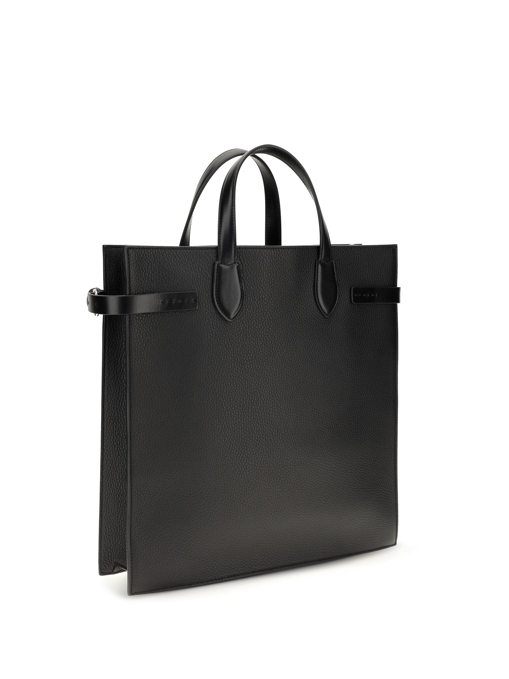 Medium Antibes grained leather Shopping Bag