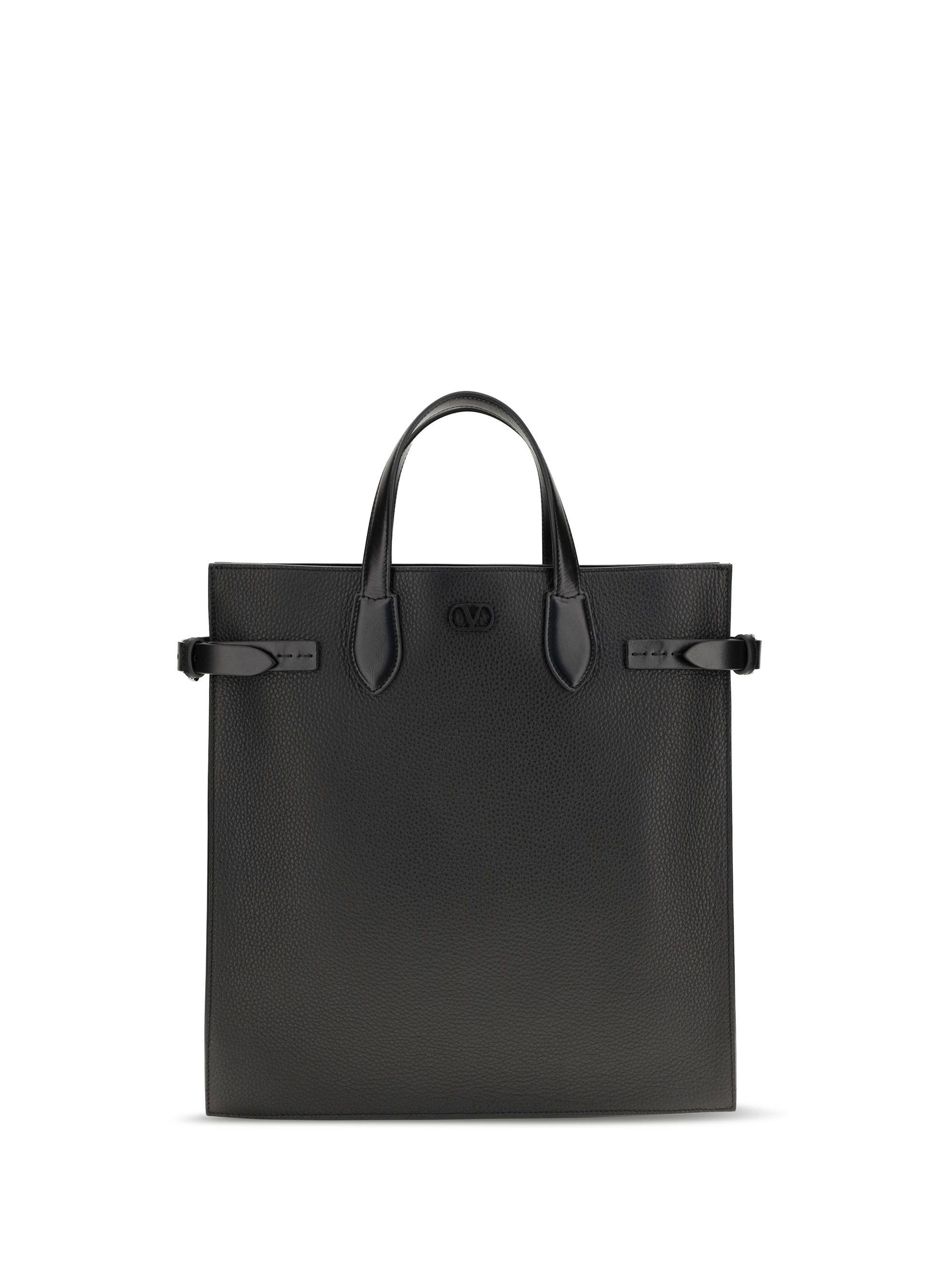 Medium Antibes grained leather Shopping Bag