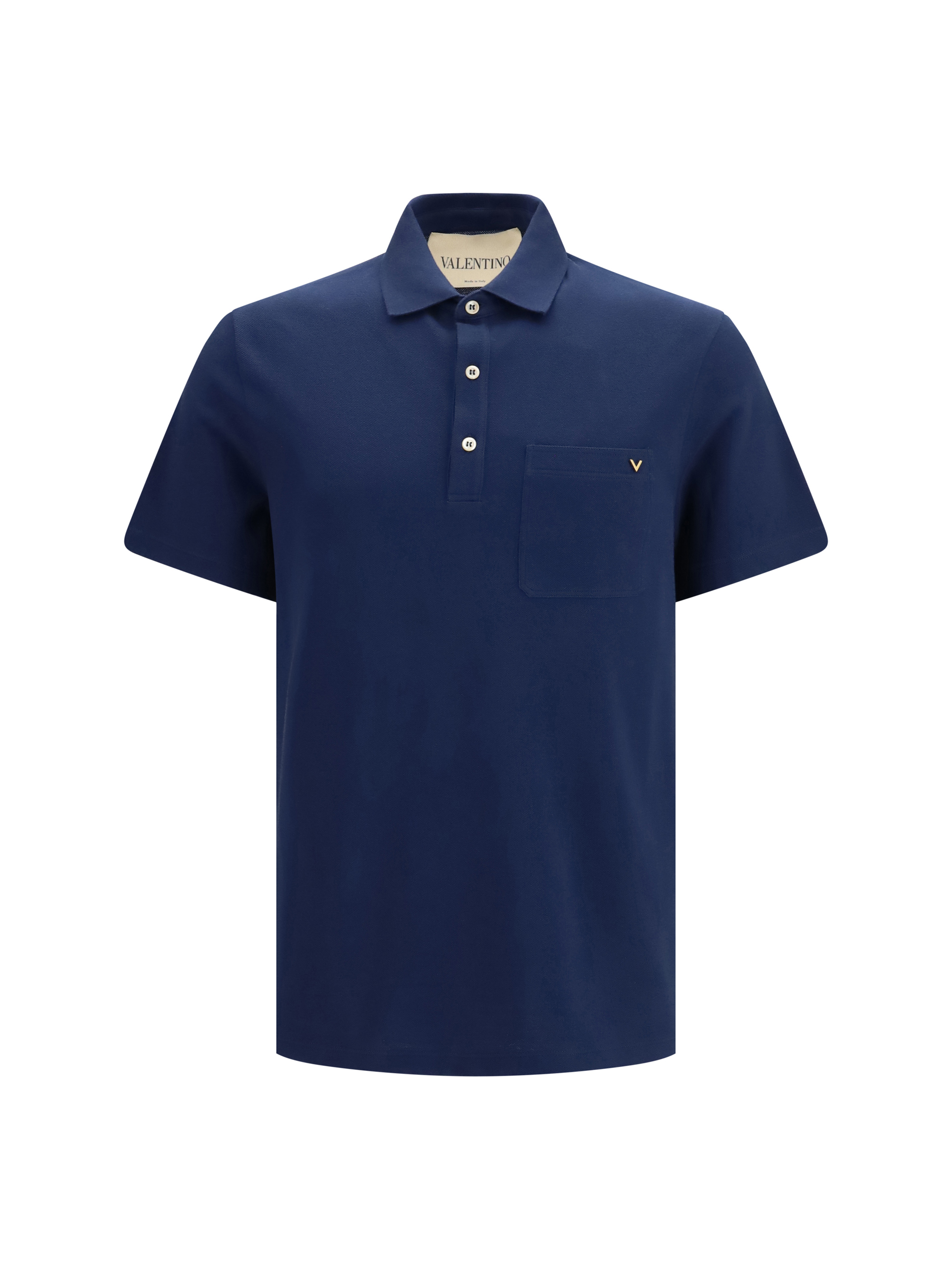 Cotton piqué Polo with VLogo