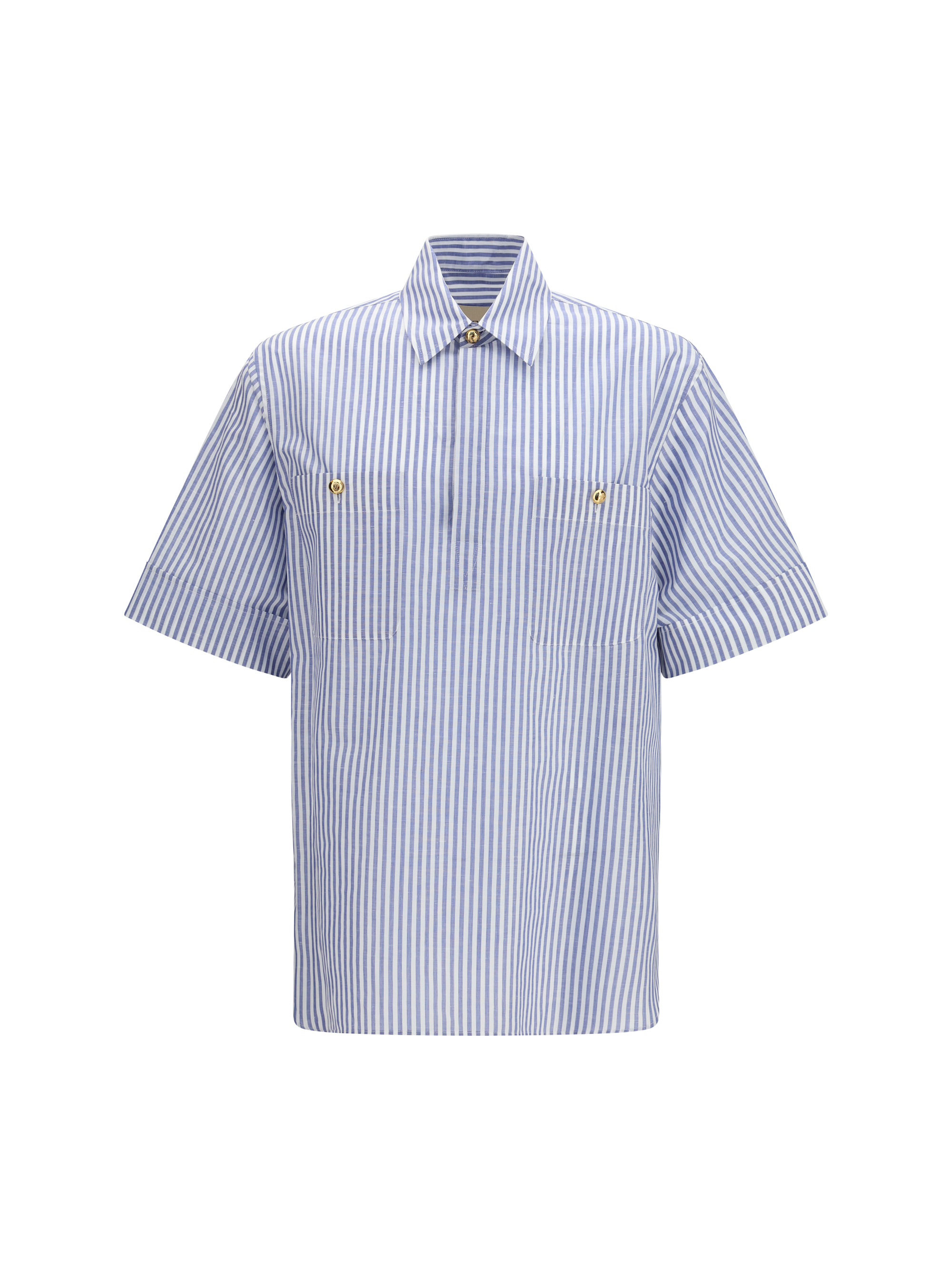 Short-sleeve Shirt with logo buttons