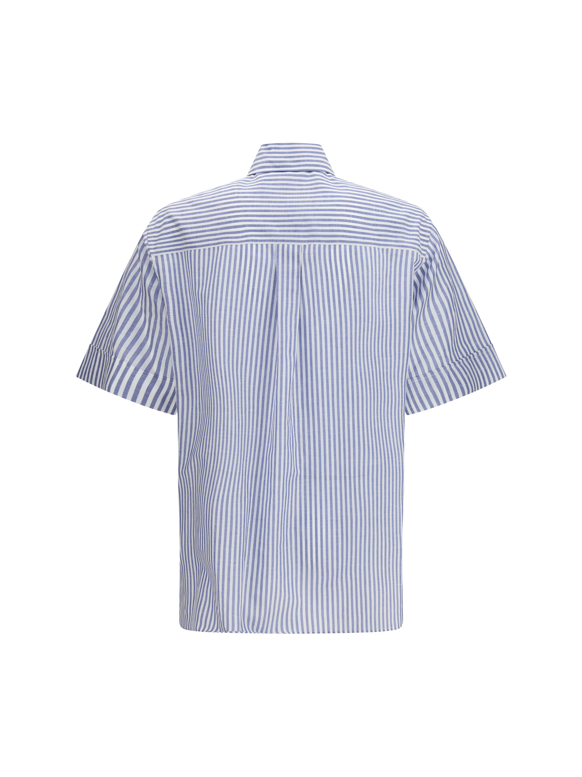 Short-sleeve Shirt with logo buttons