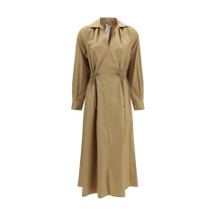 Pedaggi midi Dress in cotton poplin