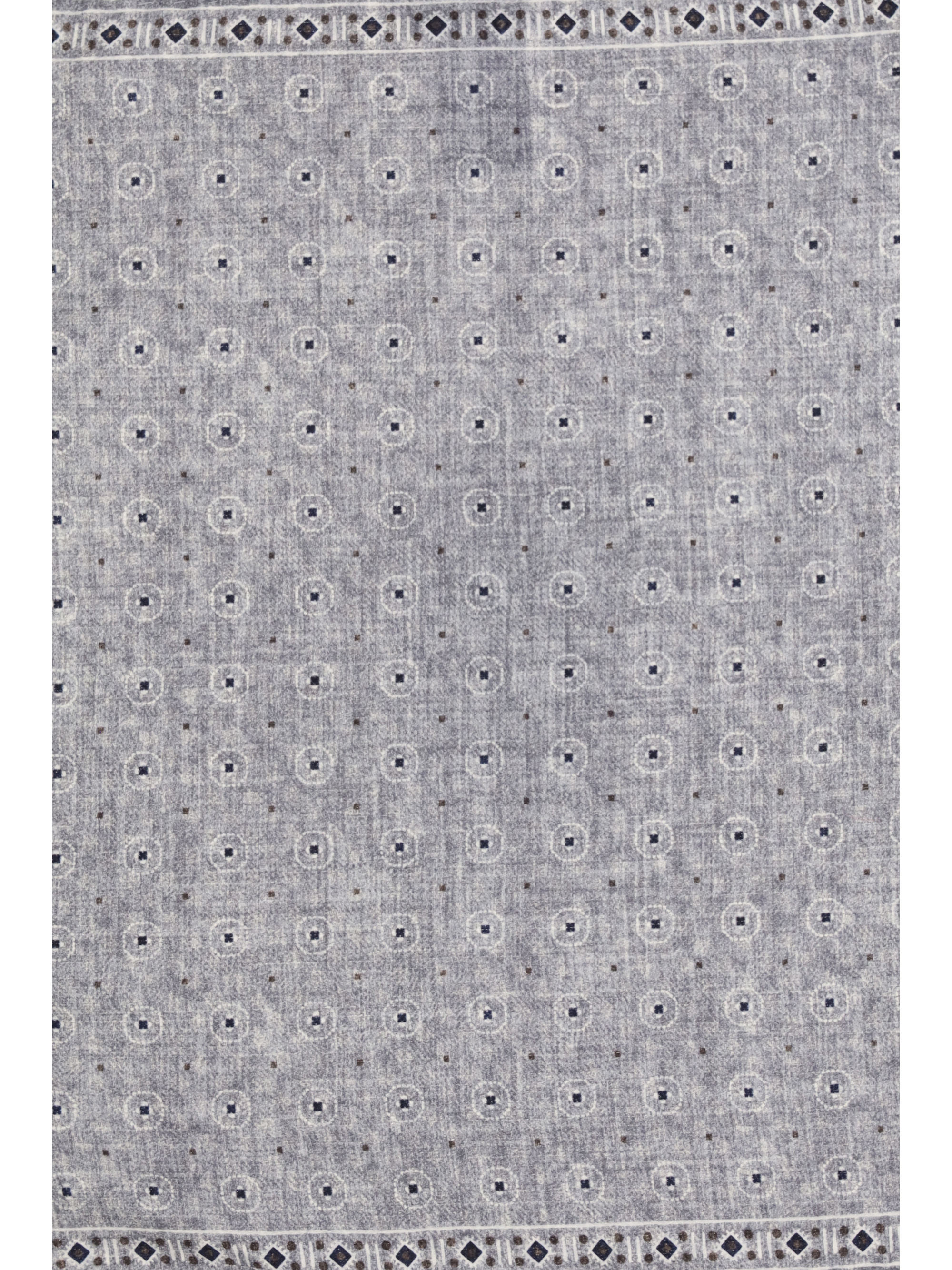 Ethnic-patterned silk Pocket Square