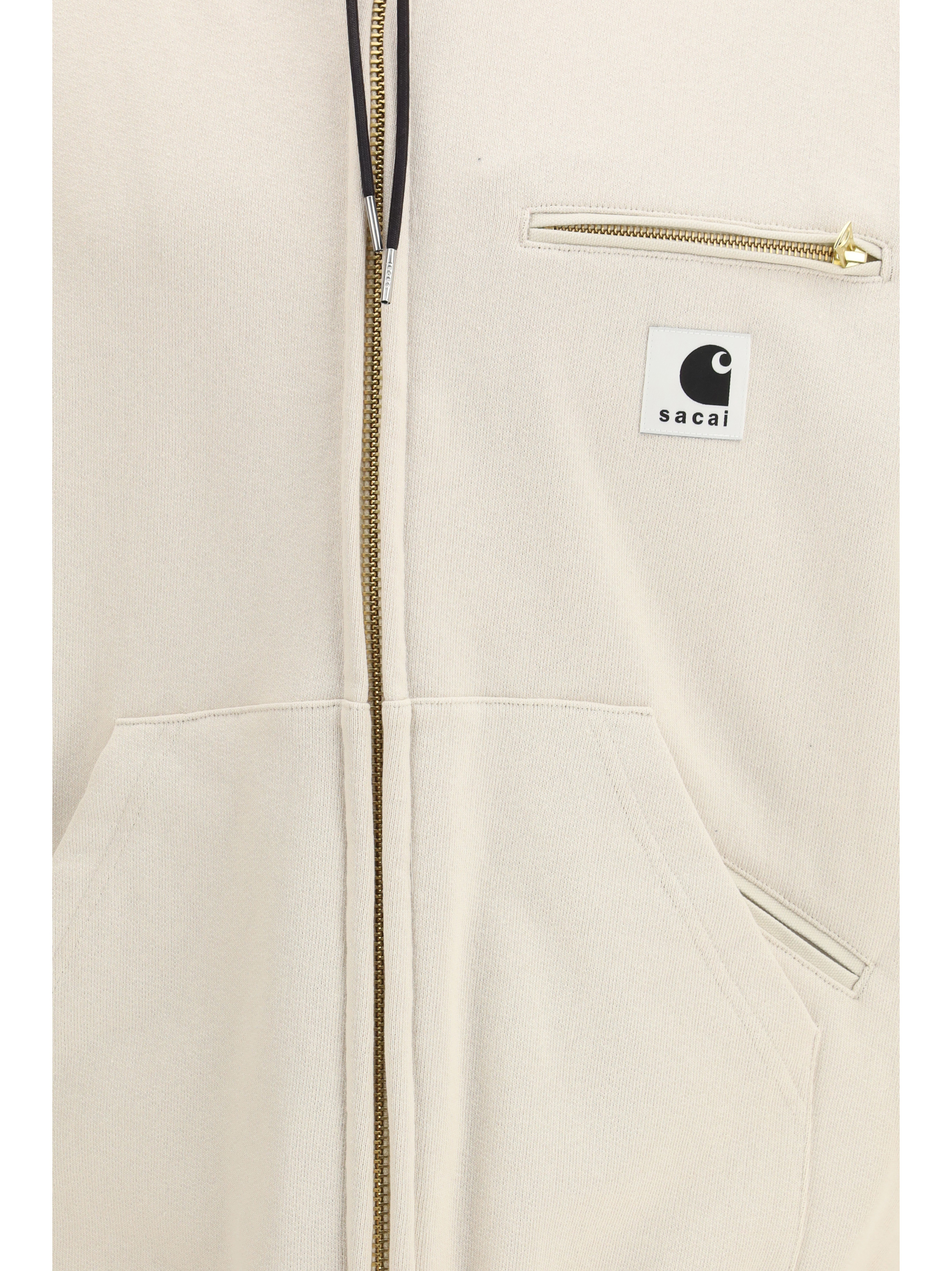 Cotton jersey Hoodie by Sacai + Carhartt WIP