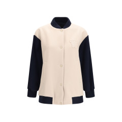 Oversized Bomber in double wool