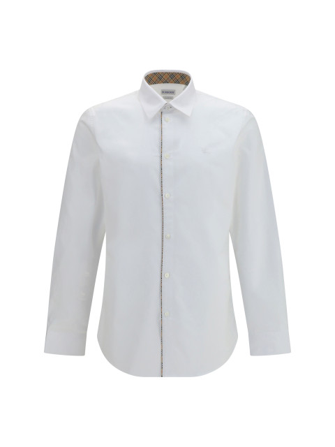 Cotton Shirt with Check trims