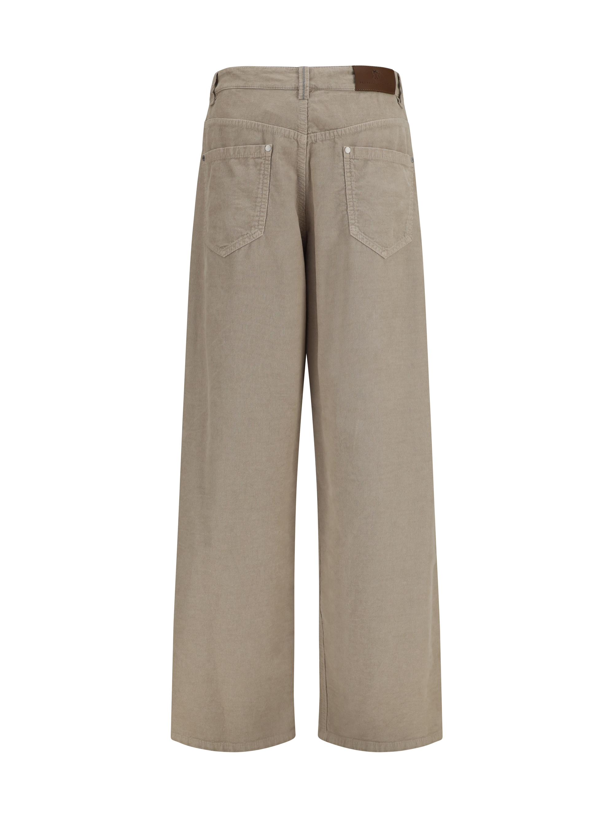 Straight-leg cotton and linen Pants