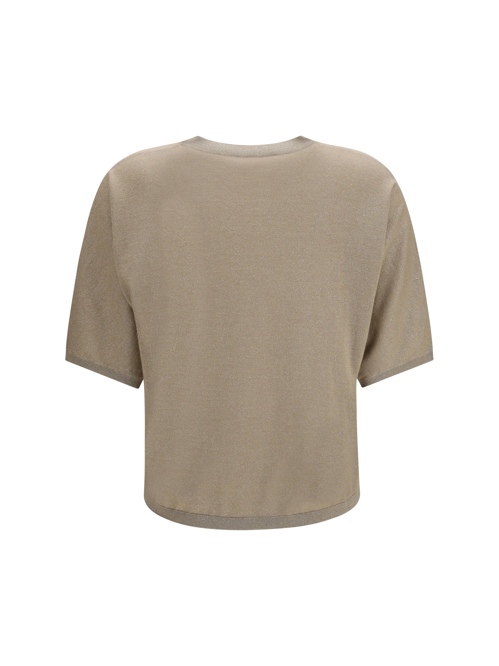 Short-sleeve cashmere and silk Sweater