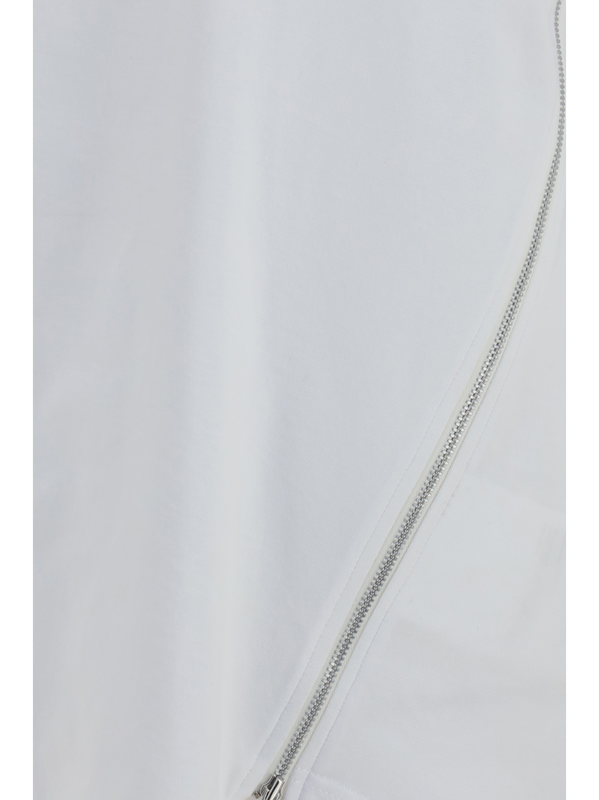 Cotton T-shirt with side zipper