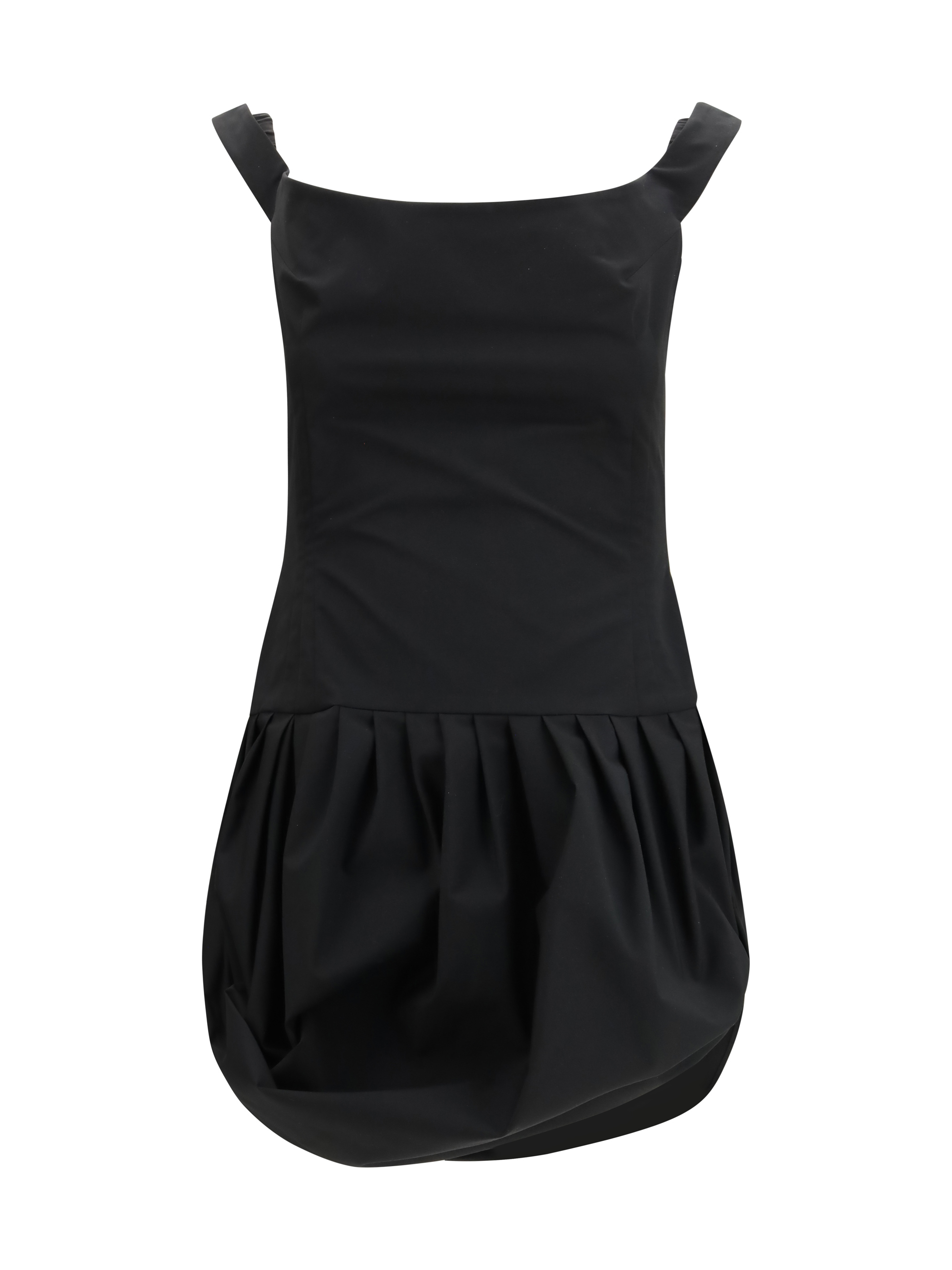 Off-shoulder puff skirt mini Dress