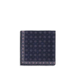 Ethnic-patterned silk Pocket Square