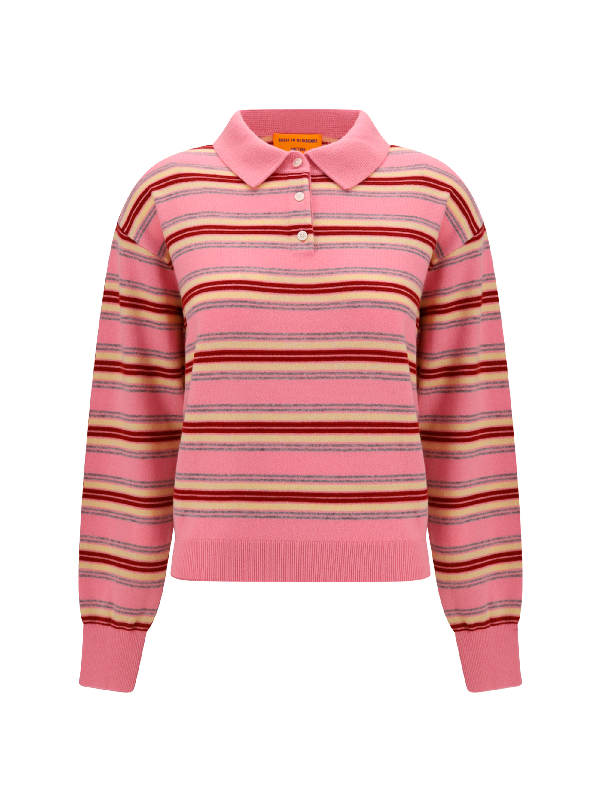 College striped Polo Sweater