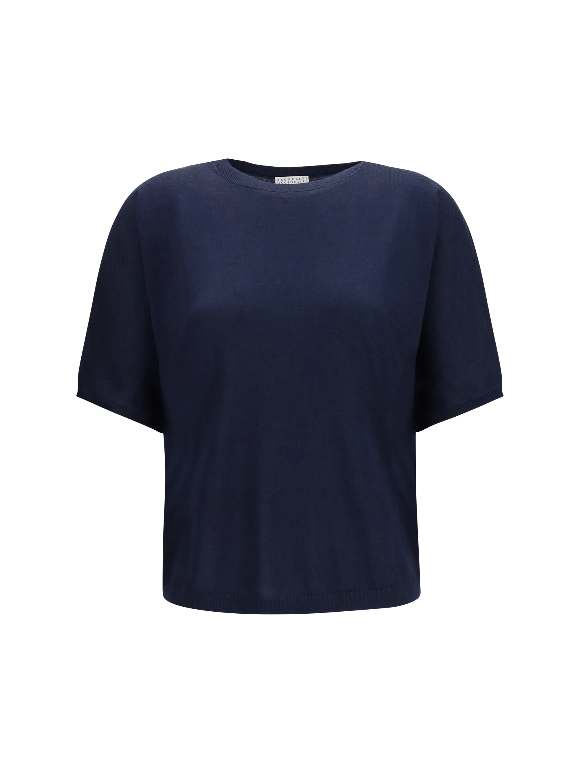 Short-sleeve cashmere and silk Sweater
