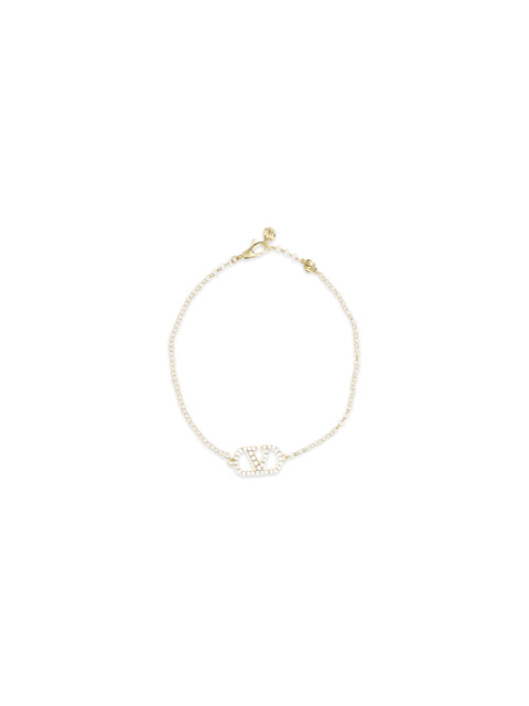 VLogo Signature Bracelet in metal and Swarovski® crystals