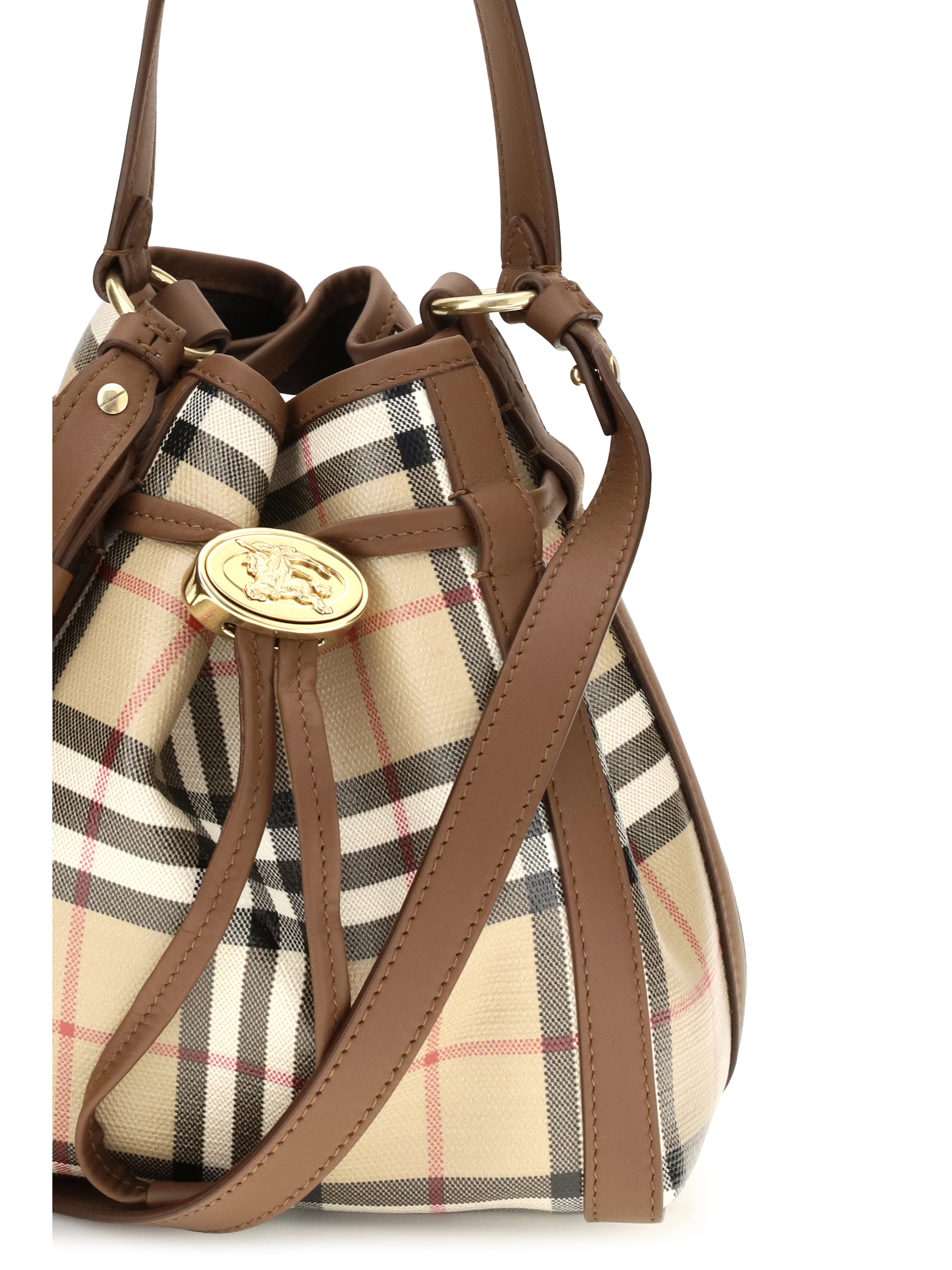 Mini Check Bucket Bag