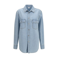 Sky Bleached oversize denim Shirt
