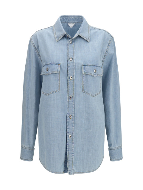 Sky Bleached oversize denim Shirt