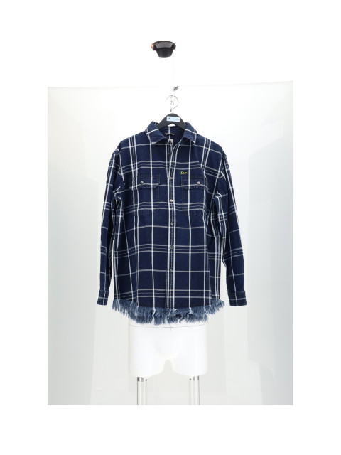 SHIRT CHECK CON FONDO SFRANGIATO