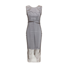 Semi-sheer midi Dress
