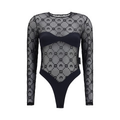 Mesh Body with Moon motif