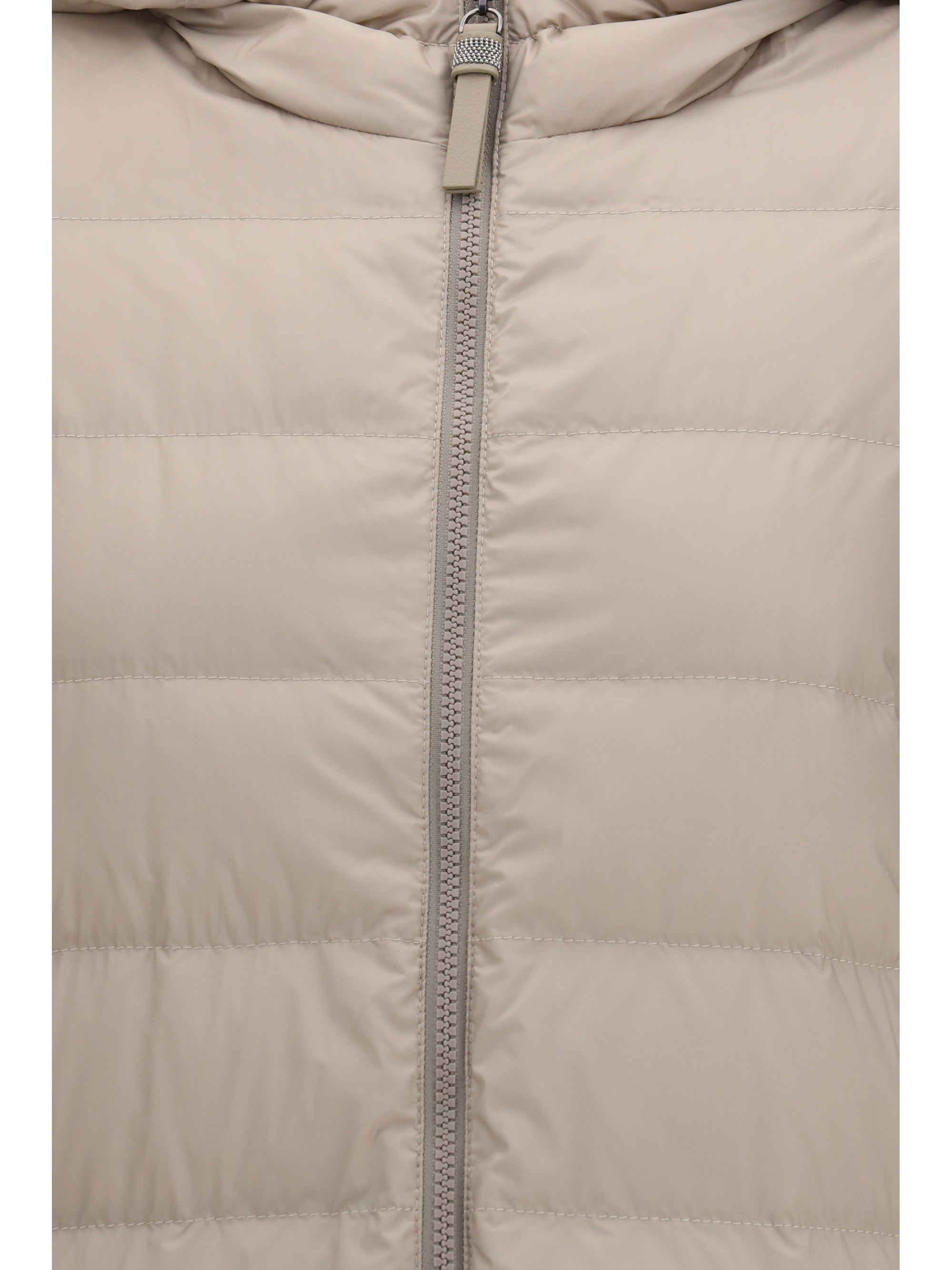 Long monili chain Puffer Jacket