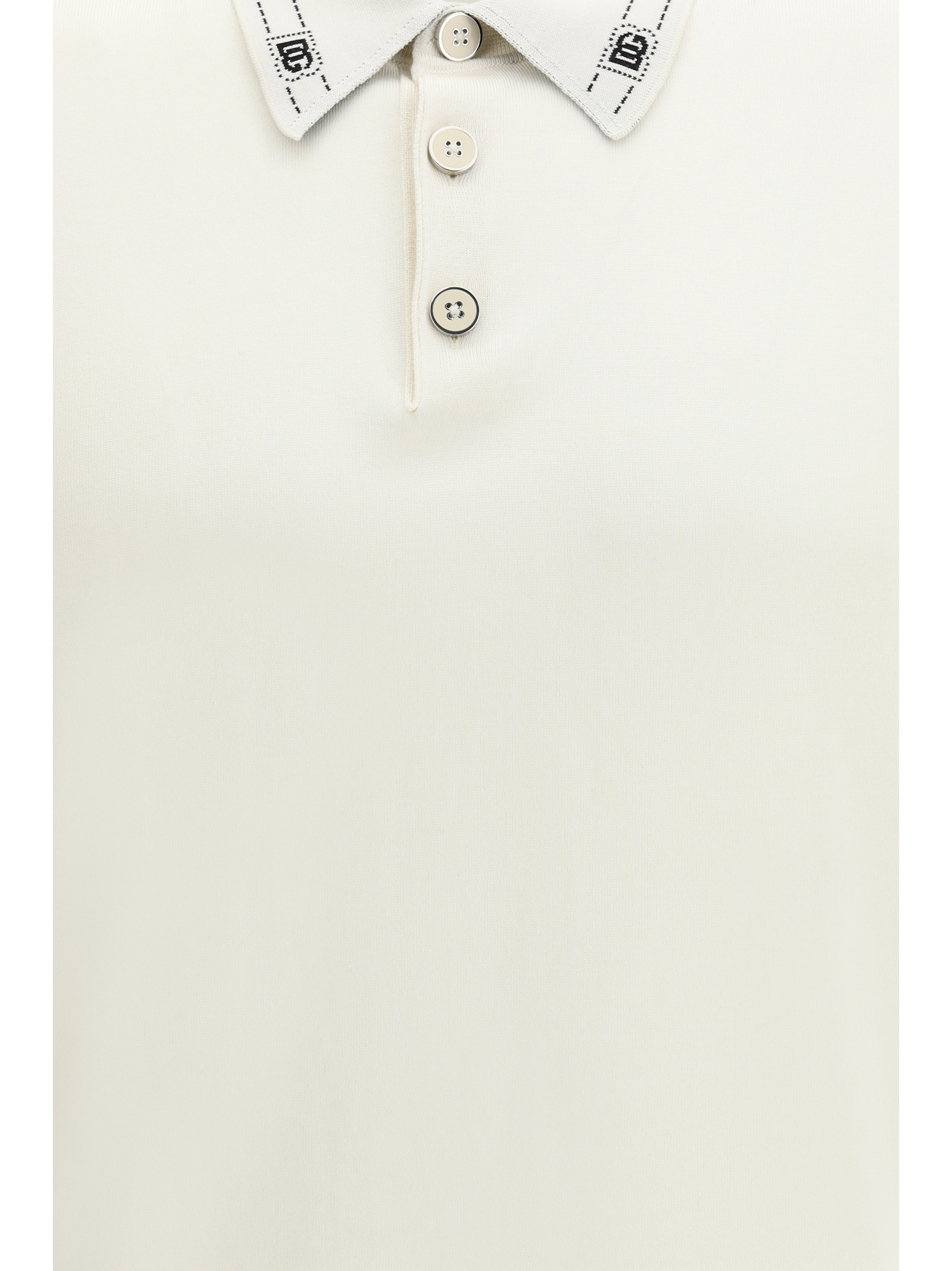 Silk Polo with collar and short sleeves