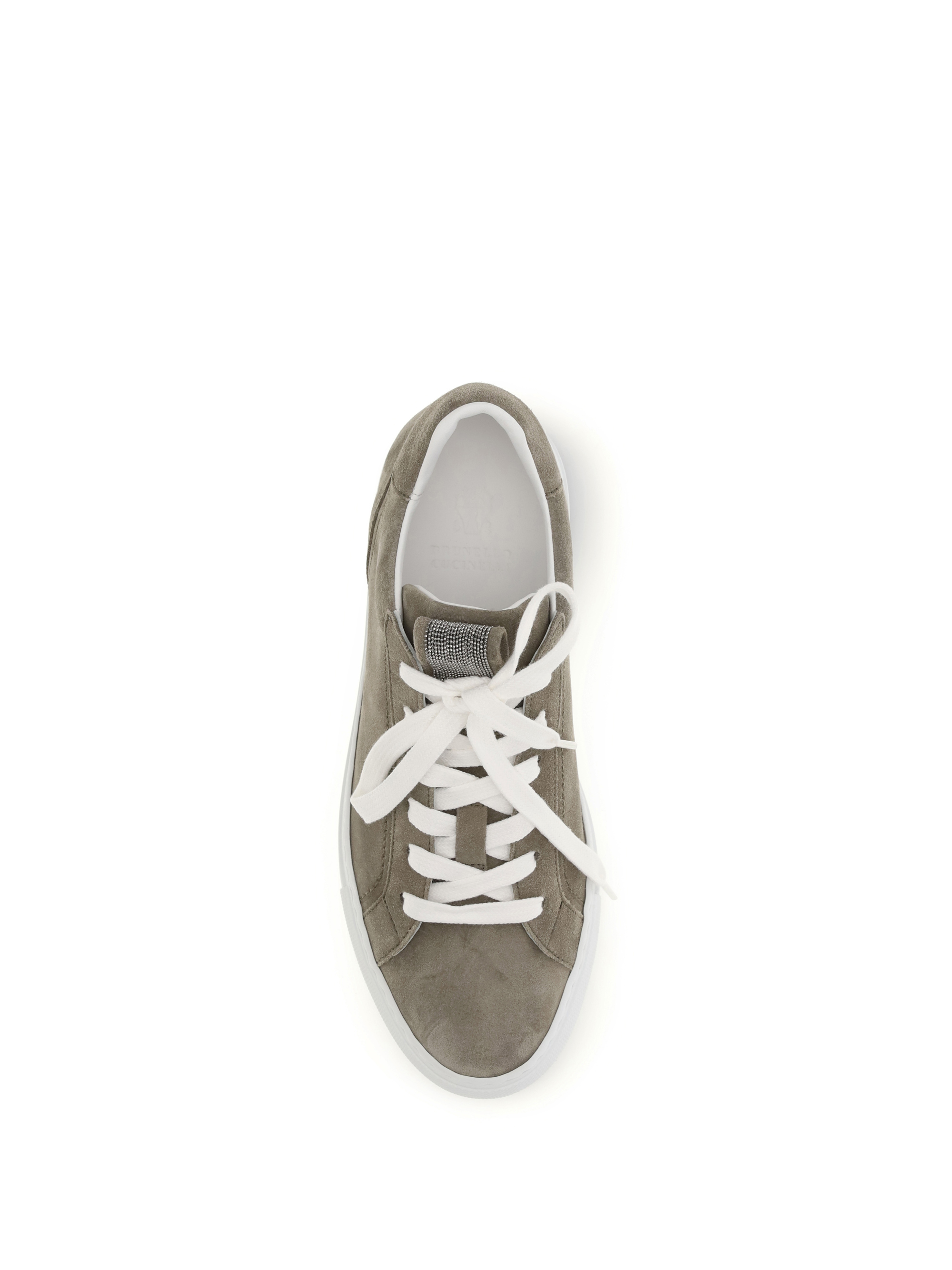 Suede Sneakers with Precious Loop