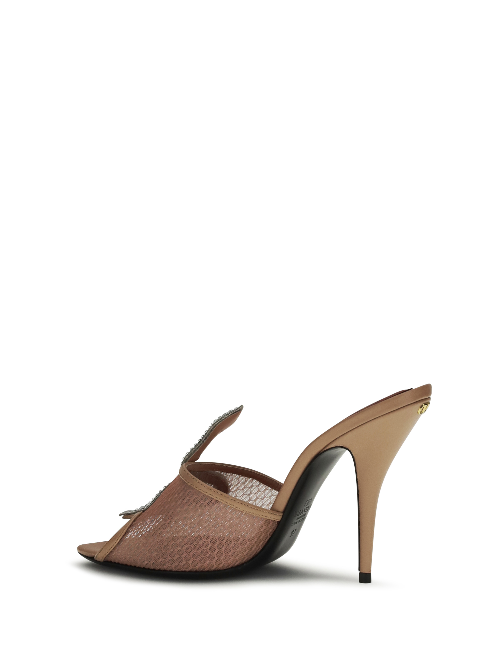 Coeur Vipère Sandals with mesh