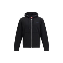 Kenzio Signature Embroidered Cotton Zip Hoodie