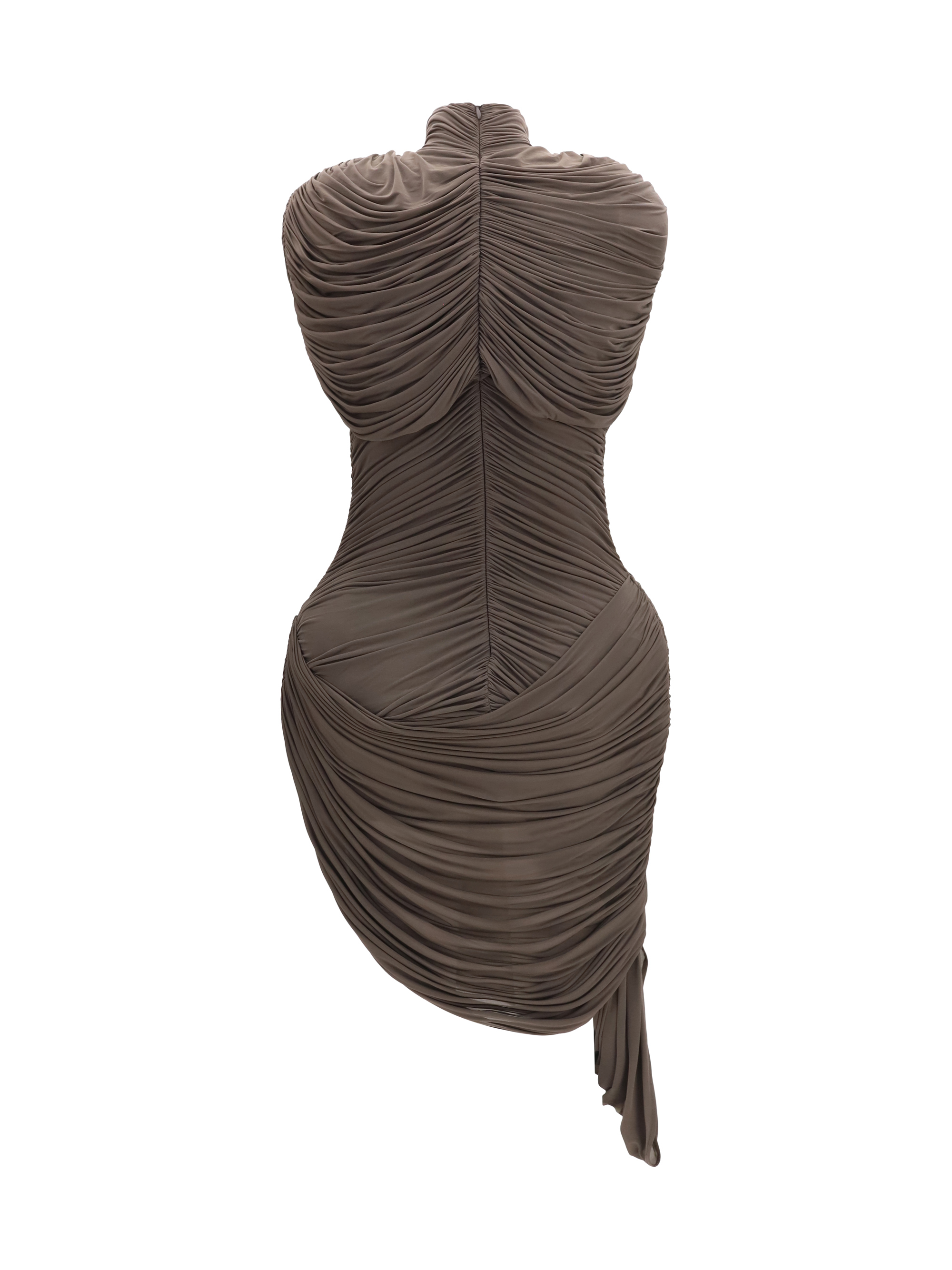 Draped high-neck Dress
