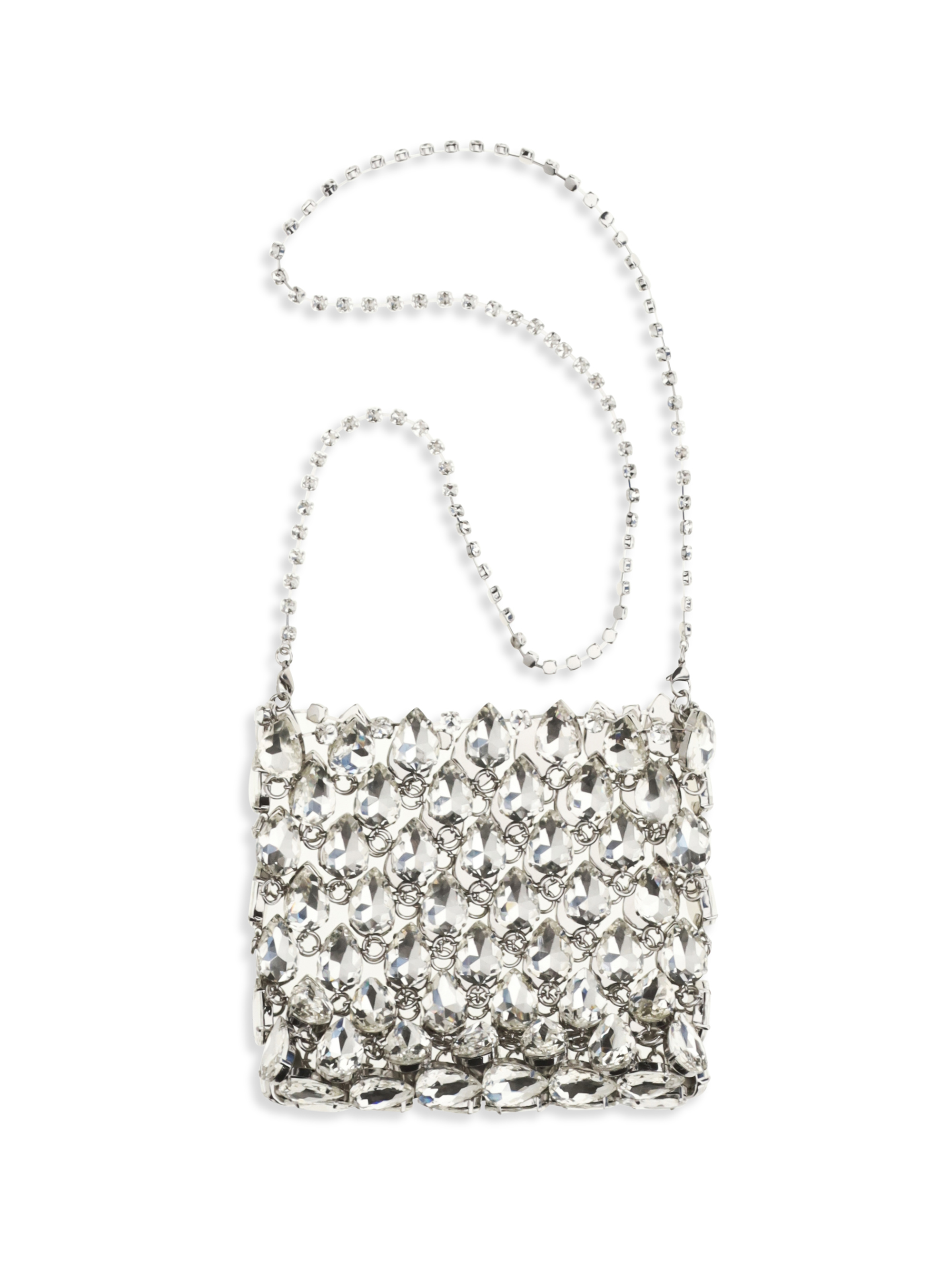 Crystal mesh Pouch